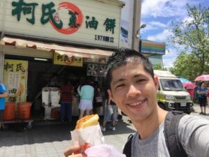 食べずには帰れない！柯氏蔥油餅。：シュンコウの宜蘭、礁溪の旅